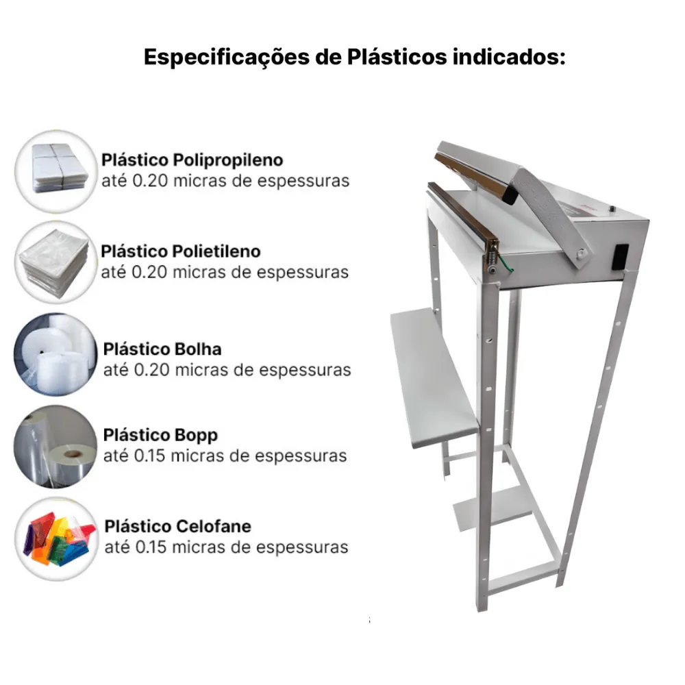 Seladora para Sacos Plásticos Pedal 40cm Isamaq